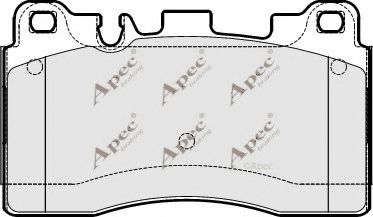PAD1837 APEC+BRAKING Bremsanlage Bremsbelagsatz, Scheibenbremse