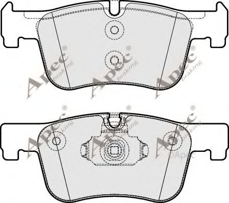 PAD1875 APEC+BRAKING Brake System Brake Pad Set, disc brake