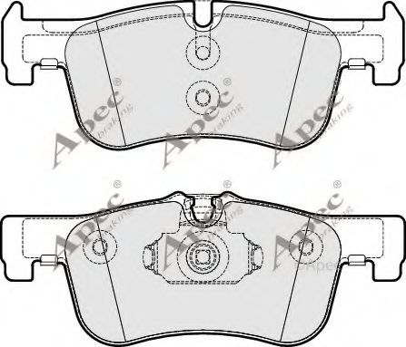 PAD1876 APEC+BRAKING Brake System Brake Pad Set, disc brake