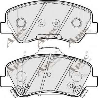 PAD1883 APEC+BRAKING Brake System Brake Pad Set, disc brake