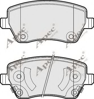 PAD1887 APEC+BRAKING Brake System Brake Pad Set, disc brake