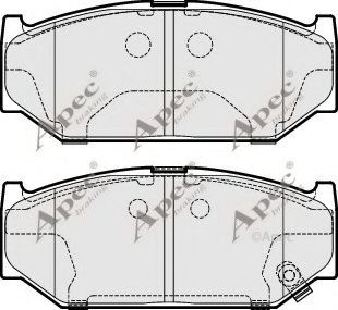 PAD1892 APEC+BRAKING Brake Pad Set, disc brake