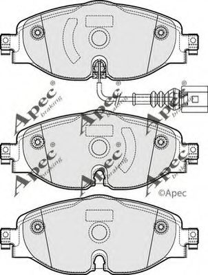 PAD1902 APEC+BRAKING Brake System Brake Pad Set, disc brake