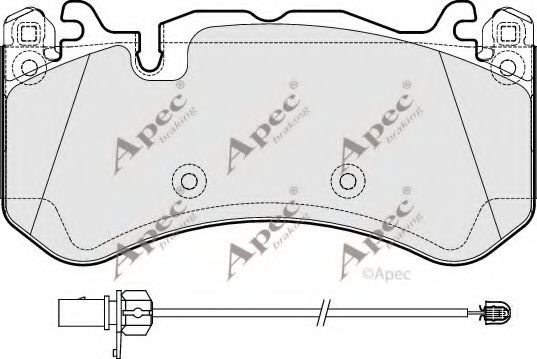 PAD1926 APEC+BRAKING Brake System Brake Pad Set, disc brake