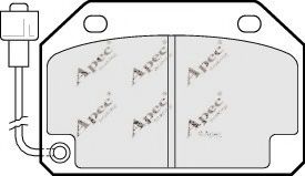 PAD313 APEC+BRAKING Brake System Brake Pad Set, disc brake