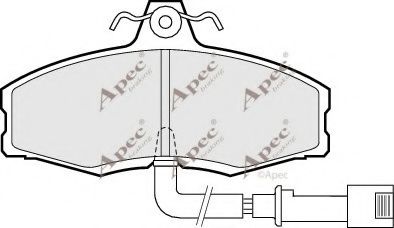 PAD386 APEC+BRAKING Bremsanlage Bremsbelagsatz, Scheibenbremse