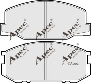 PAD395 APEC+BRAKING Brake Pad Set, disc brake