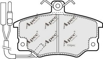 PAD520 APEC+BRAKING Brake System Brake Pad Set, disc brake