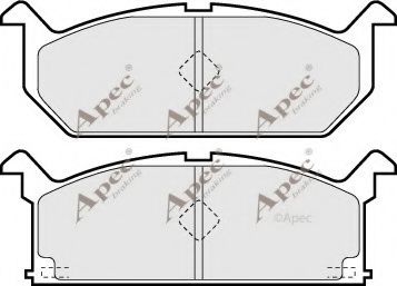 PAD526 APEC+BRAKING Brake Pad Set, disc brake