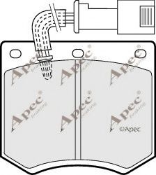 PAD556 APEC+BRAKING Brake Pad Set, disc brake