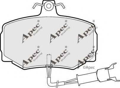 PAD599 APEC+BRAKING Brake System Brake Pad Set, disc brake