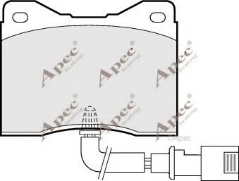 PAD634 APEC+BRAKING Brake Pad Set, disc brake