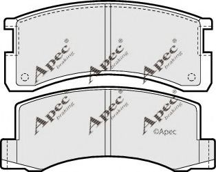 PAD637 APEC+BRAKING Brake Pad Set, disc brake
