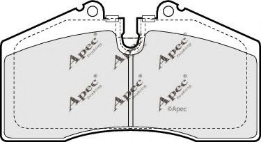 PAD642 APEC+BRAKING Brake Pad Set, disc brake