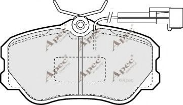 PAD670 APEC+BRAKING Brake System Brake Pad Set, disc brake