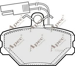PAD690 APEC+BRAKING Комплект тормозных колодок, дисковый тормоз
