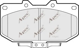 PAD698 APEC+BRAKING Brake System Brake Pad Set, disc brake