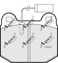 PAD769 APEC+BRAKING Brake System Brake Pad Set, disc brake