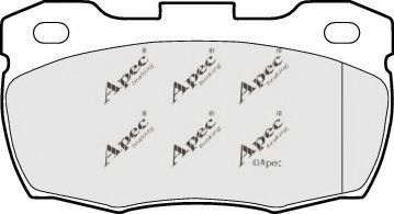 PAD897 APEC+BRAKING Brake Pad Set, disc brake