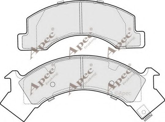 PAD1054 APEC+BRAKING Brake System Brake Pad Set, disc brake