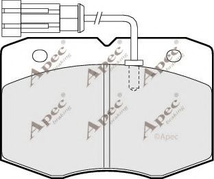 PAD1057 APEC+BRAKING Brake System Brake Pad Set, disc brake