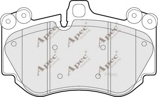 PAD1483 APEC+BRAKING Brake Pad Set, disc brake