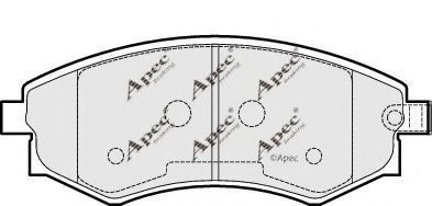 PAD1504 APEC+BRAKING Brake System Brake Pad Set, disc brake
