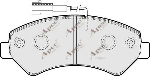 PAD1575 APEC+BRAKING Brake Pad Set, disc brake