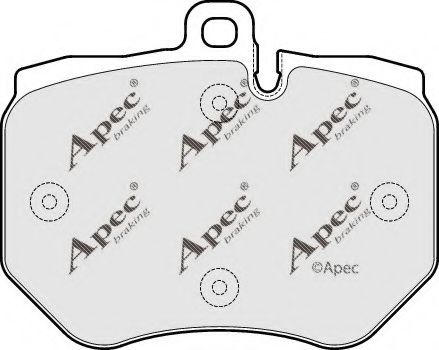 PAD1720 APEC+BRAKING Brake Pad Set, disc brake