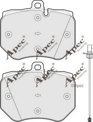 PAD1833 APEC+BRAKING Brake System Brake Pad Set, disc brake