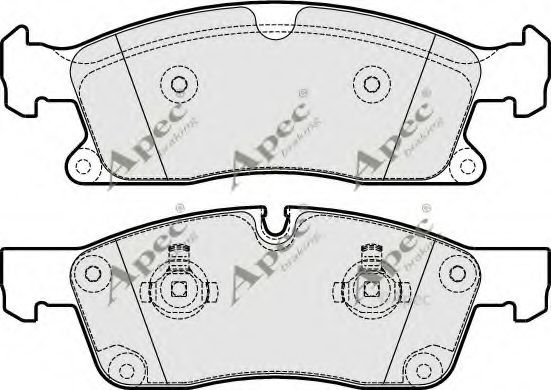 PAD1924 APEC+BRAKING Brake System Brake Pad Set, disc brake