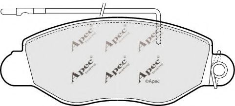 PAD1300 APEC+BRAKING Brake Pad Set, disc brake