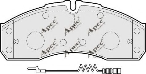 PAD1541 APEC+BRAKING Brake System Brake Pad Set, disc brake