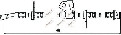 HOS3438 APEC+BRAKING Brake System Brake Hose