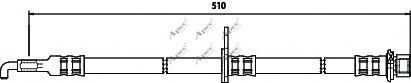 HOS3745 APEC+BRAKING Тормозная система Тормозной шланг
