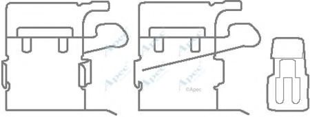 KIT1136 APEC+BRAKING Brake System Accessory Kit, disc brake pads
