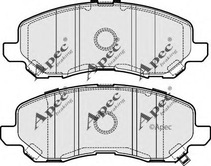 PAD1918 APEC+BRAKING Brake System Brake Pad Set, disc brake