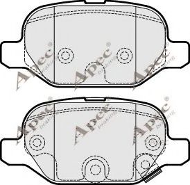 PAD1906 APEC+BRAKING Brake Pad Set, disc brake