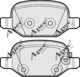 PAD1923 APEC+BRAKING Brake Pad Set, disc brake