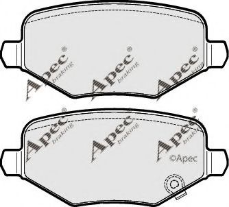 PAD2016 APEC+BRAKING Brake Pad Set, disc brake