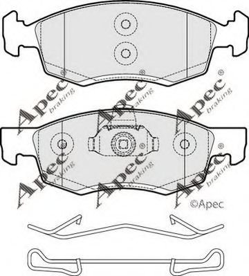 PAD2017 APEC+BRAKING Brake System Brake Pad Set, disc brake