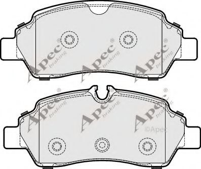 PAD2034 APEC+BRAKING Brake System Brake Pad Set, disc brake