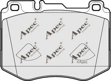 PAD2035 APEC+BRAKING Brake System Brake Pad Set, disc brake