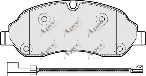 PAD2036 APEC+BRAKING Brake Pad Set, disc brake