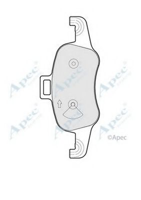 PAD2073 APEC+BRAKING Тормозная система Комплект тормозных колодок, дисковый тормоз