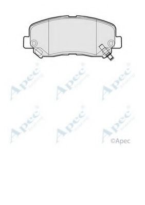 PAD2076 APEC+BRAKING Brake System Brake Pad Set, disc brake