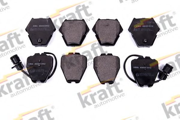 6000392 KRAFT+AUTOMOTIVE Brake System Brake Pad Set, disc brake
