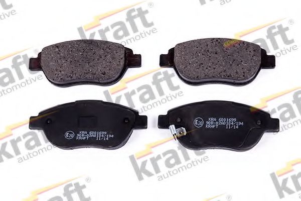 6001699 KRAFT+AUTOMOTIVE Brake Pad Set, disc brake