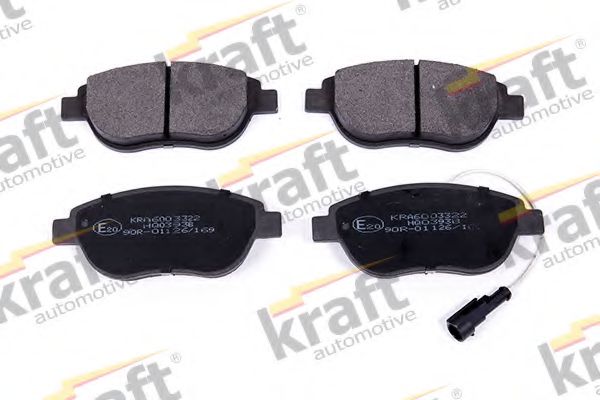 6003322 KRAFT+AUTOMOTIVE Brake System Brake Pad Set, disc brake