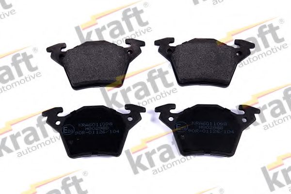 6011098 KRAFT+AUTOMOTIVE Brake System Brake Pad Set, disc brake